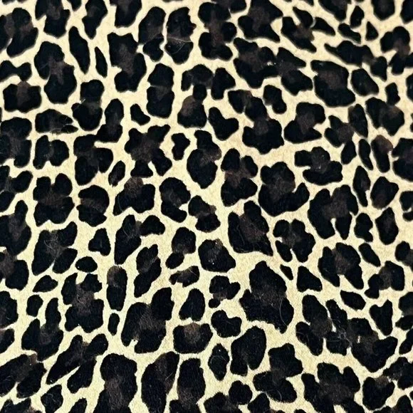 J. Crew Brown Leopard Print Pencil Cotton Bi-Stretch Skirt Lined Womens Sz 8 - Picture 2 of 5